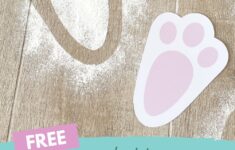 Bunny Footprint Template Free Printable