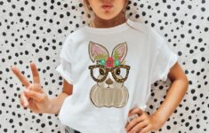 Bunny With Leopard Glasses Easter Dtf Heat Transfer