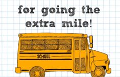 Bus Driver Appreciation Card Free Printable