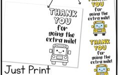 Bus Driver Appreciation Cards Thank You Cards For Bus Drivers