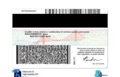 California Driver License Template V2