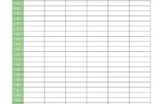 Calorie Tracker Printable