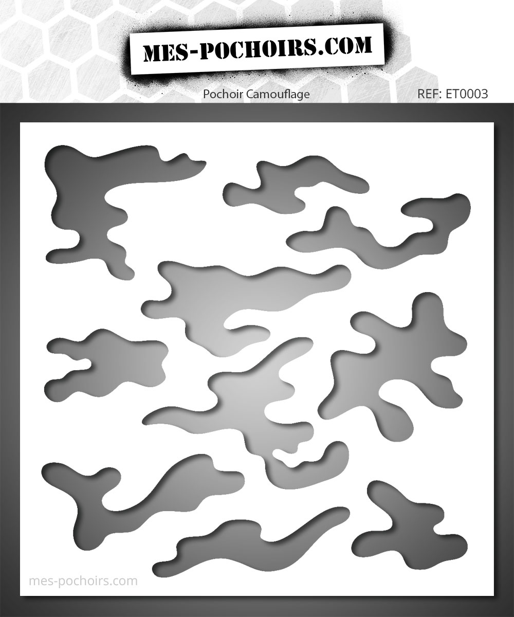 Camouflage Stencil Et0003 Camouflage Stencil Et0003