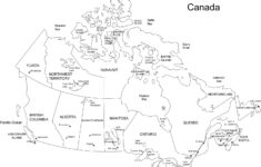 Canada Provinces And Territories Printable Maps