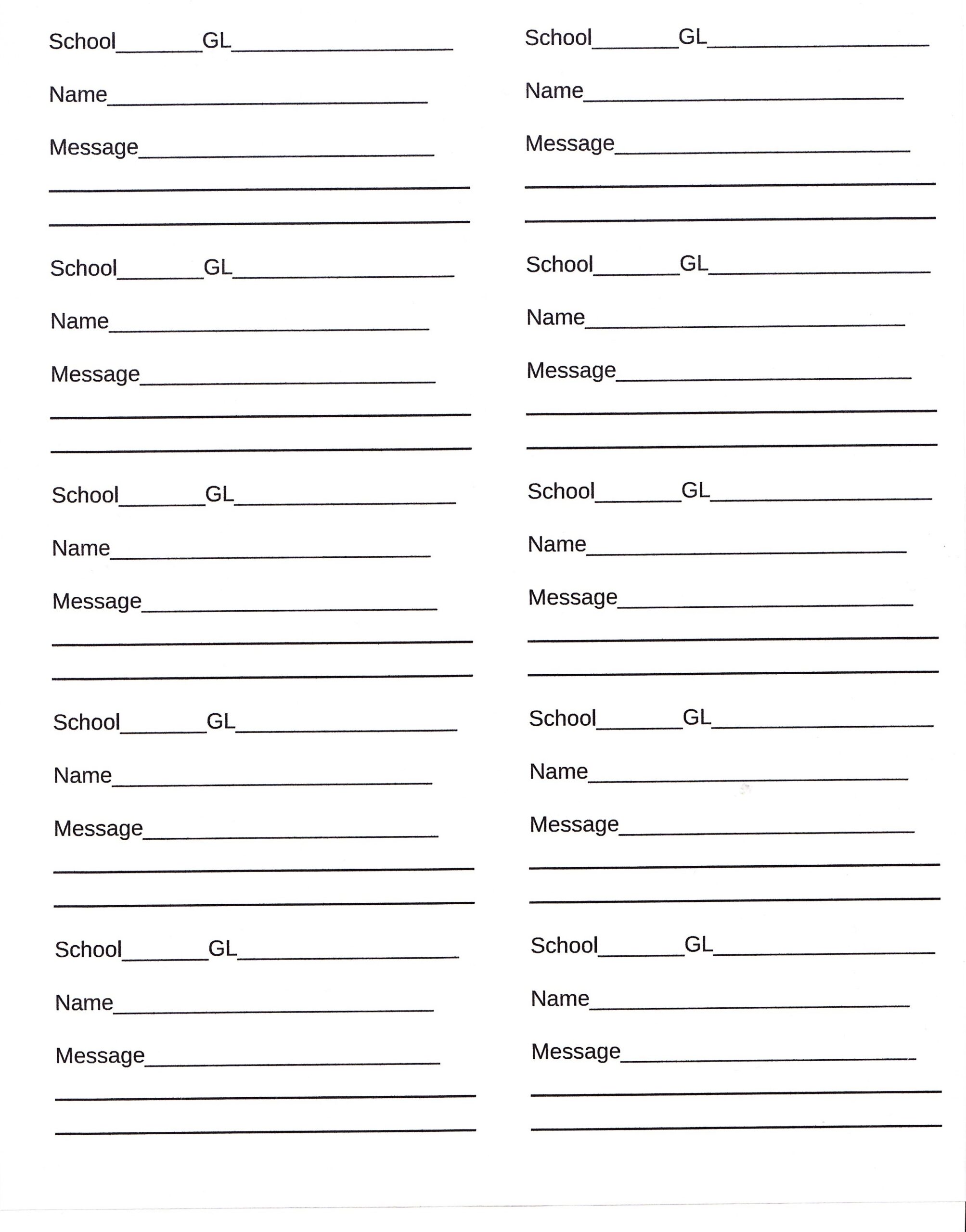 Candygram Printable Form Candygram Printable Form