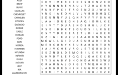 Car Makers Word Search shtml