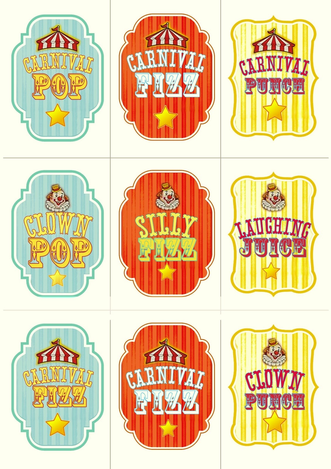 Carnival Party Prep And Printables