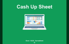 Cash Up Sheet