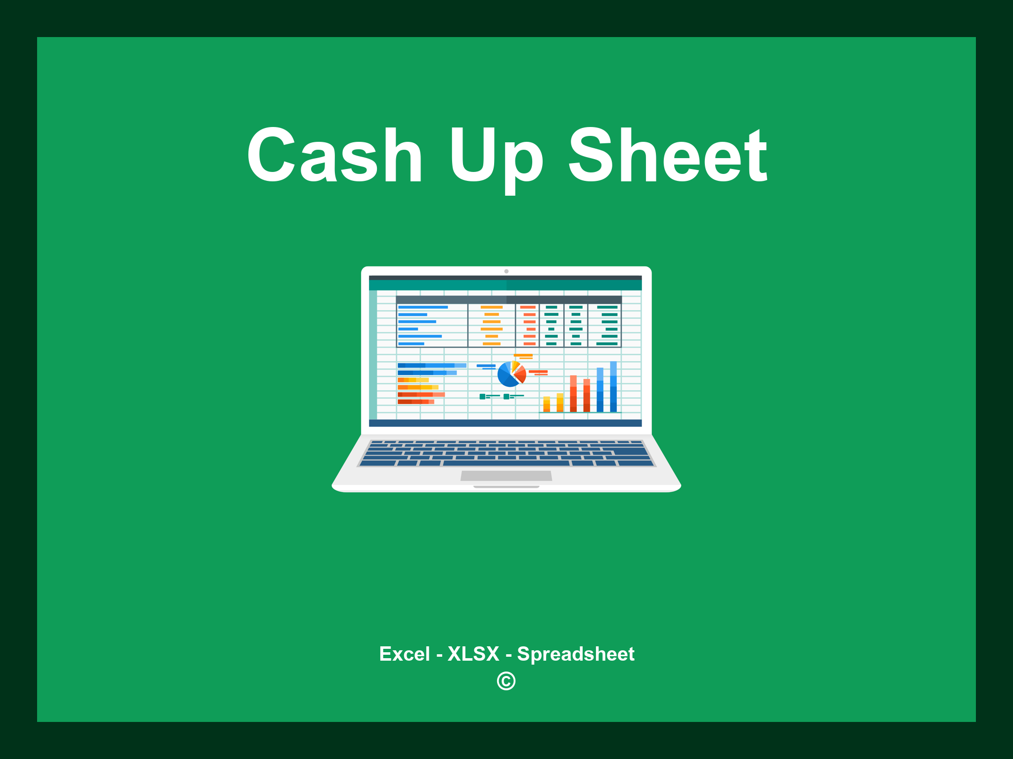 Cash Up Sheet