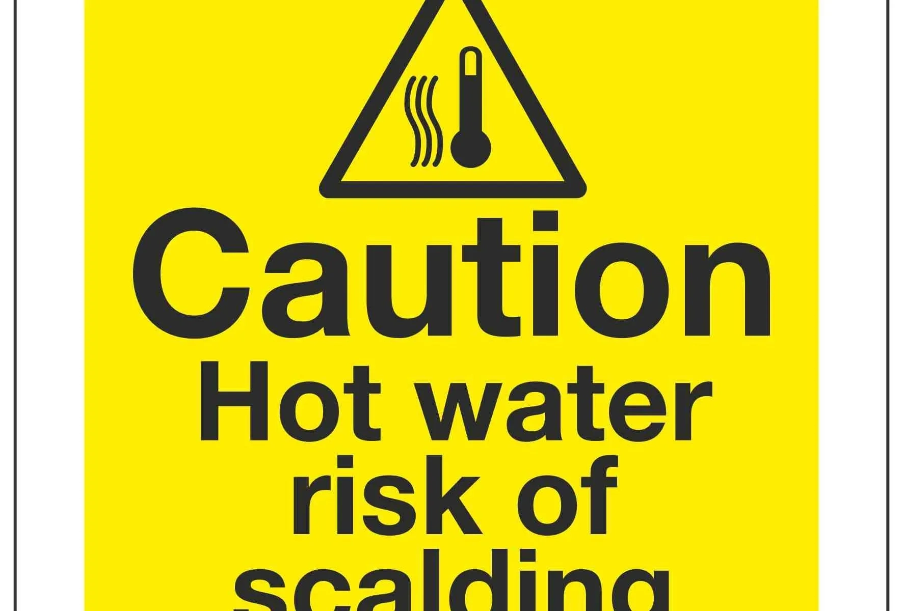 Caution Hot Water Risk Of Scalding Caution Hot Water Risk Of Scalding