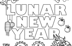 Celebrating Lunar New Year Coloring Page