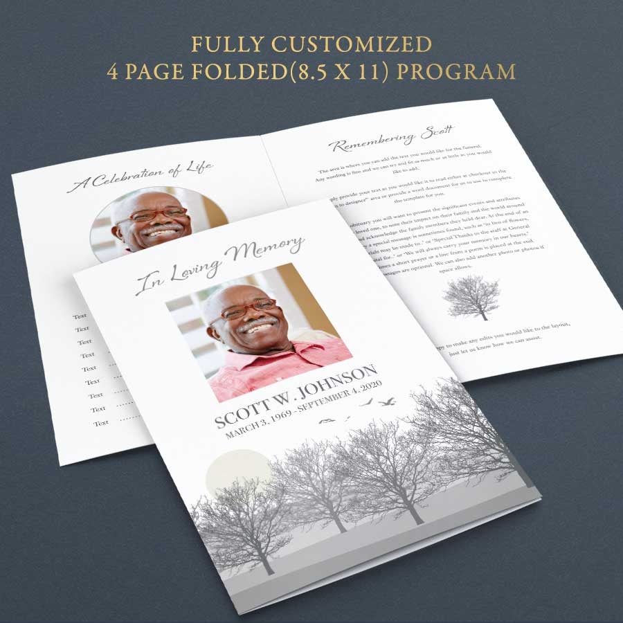Celebration Of Life Program Printable