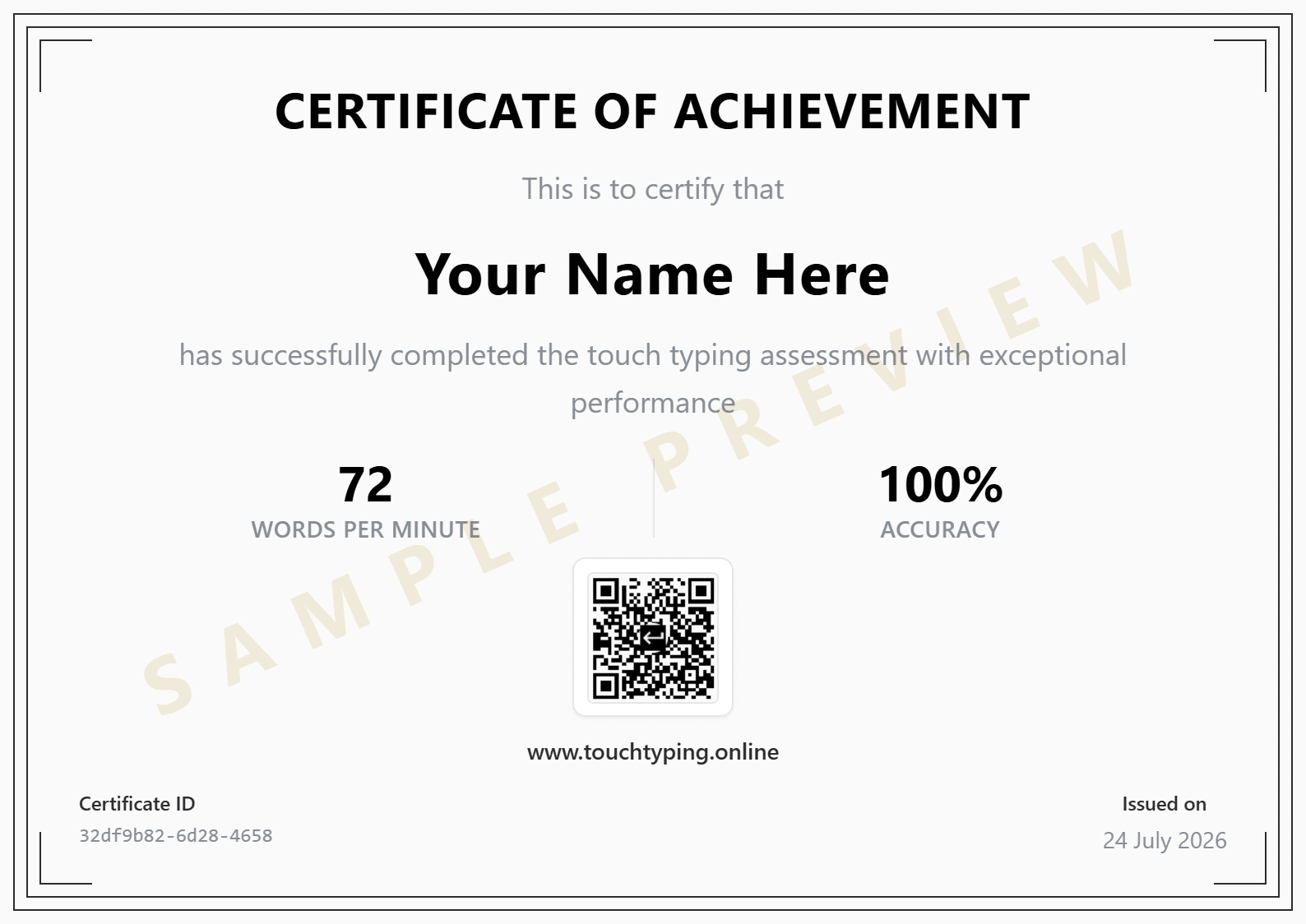Certification Certification