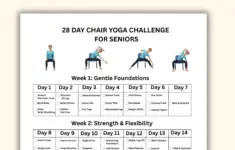 Chair Yoga Challenge 28 Day Printable