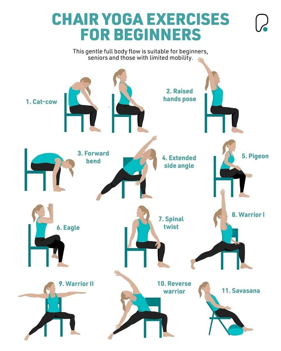 Chair Yoga Exercises For Beginners And Seniors Chair Yoga Exercises For Beginners And Seniors