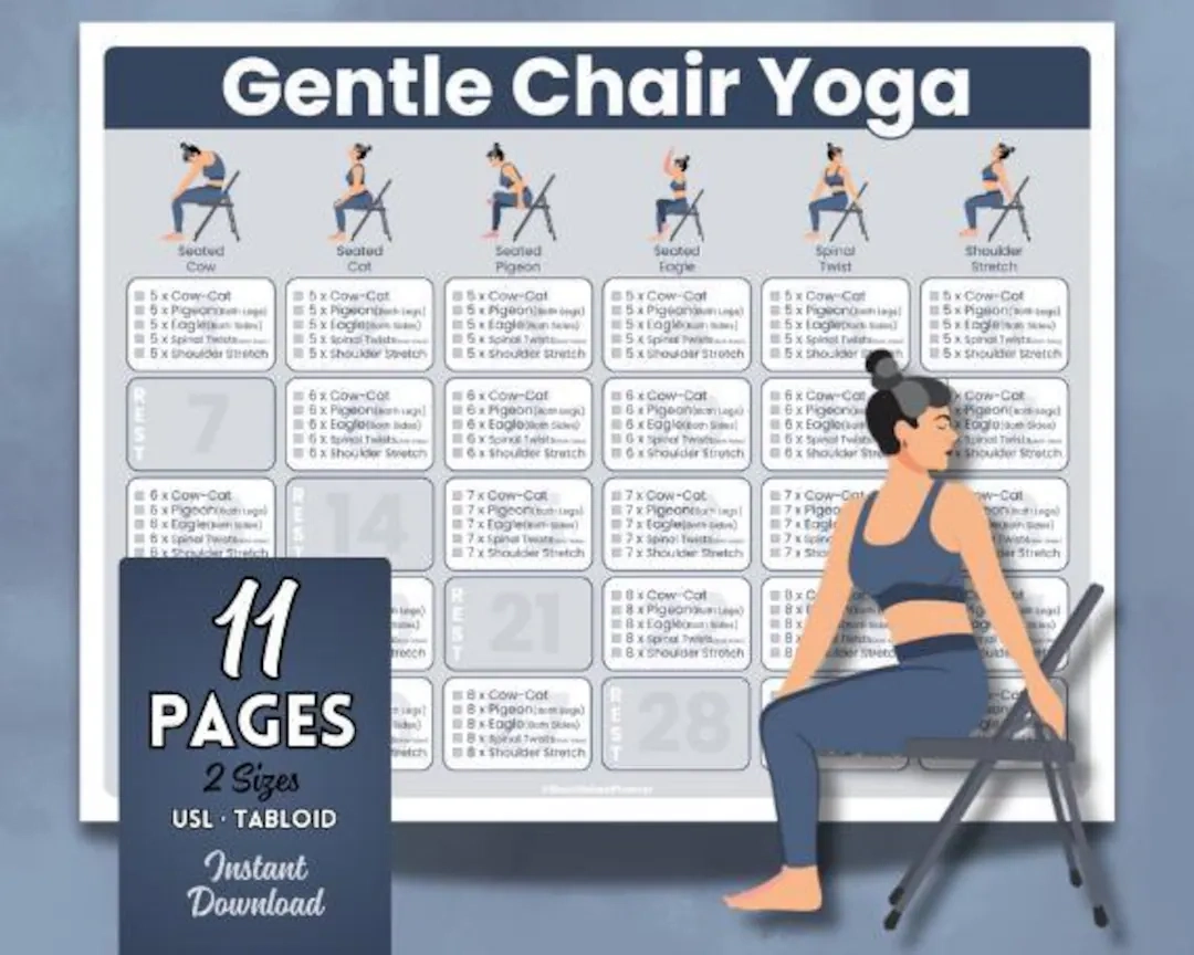 free printable chair yoga exercises for men free printable chair yoga exercises for men