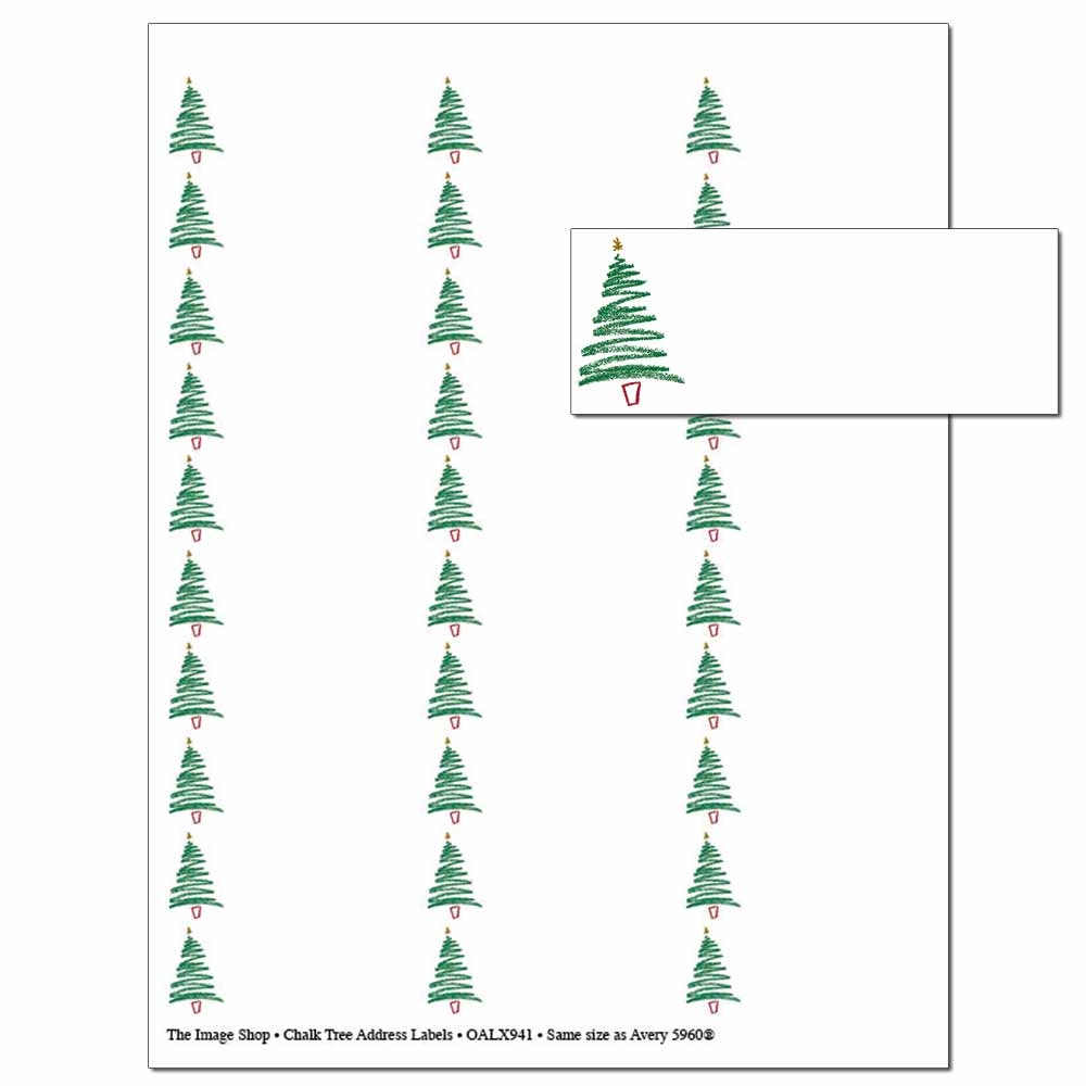 Chalk Tree Address Label