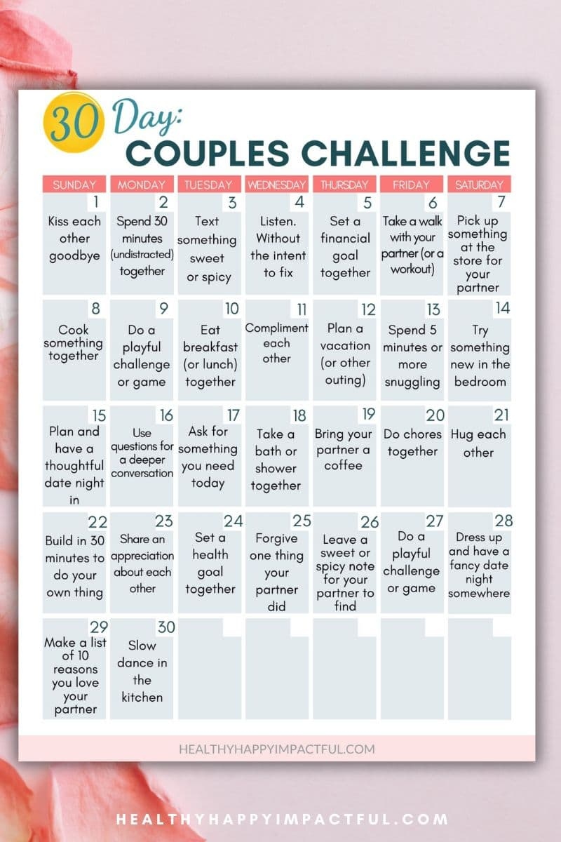 Challenges For Couples Challenges For Couples