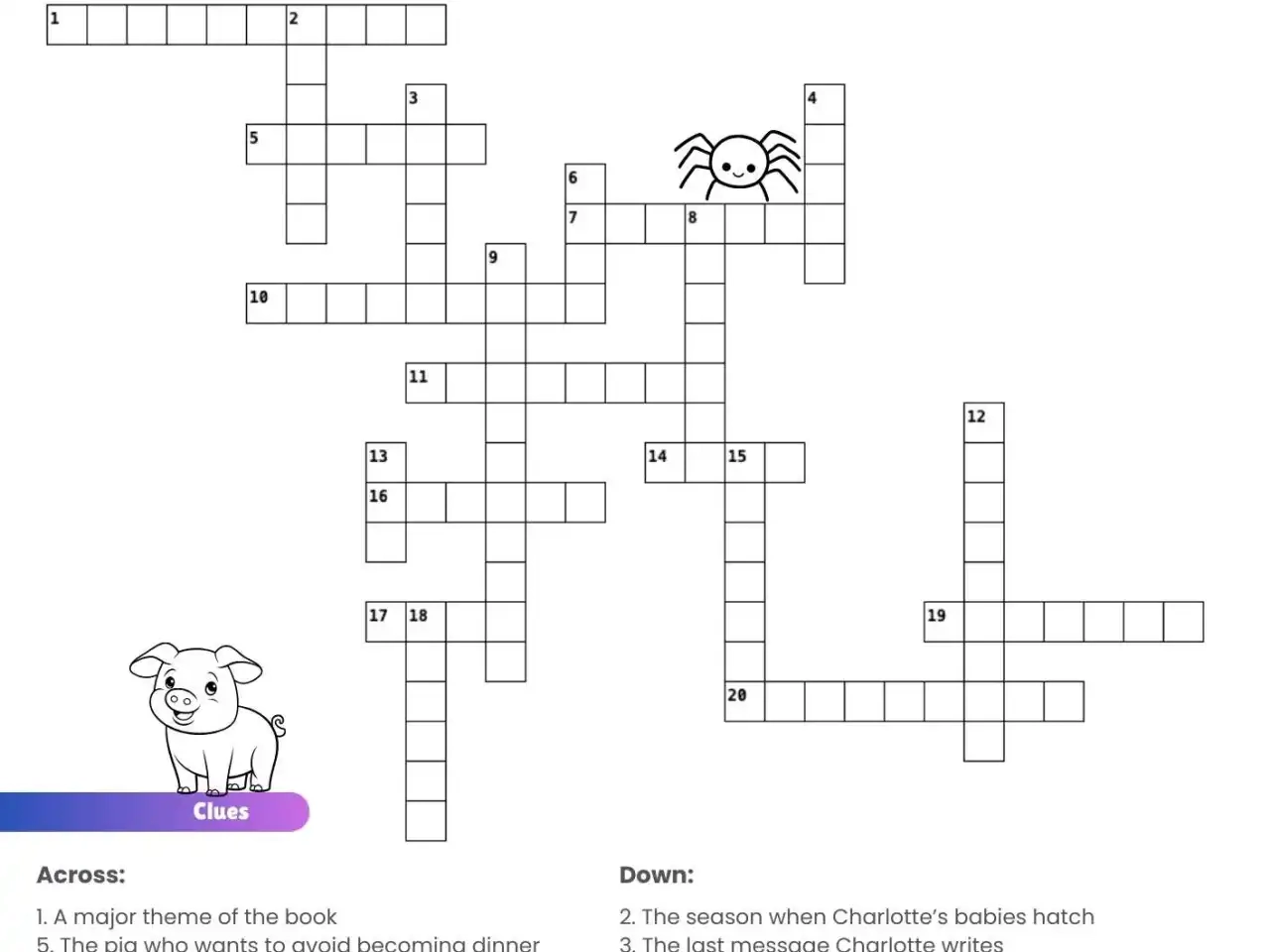 charlottes web free printables charlottes web free printables