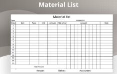 Checklist Of Office Supplies Xlsx Excel 3e4eae07