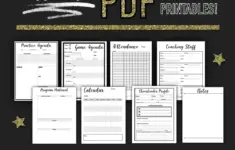 Cheerleading Coach Binder Fillable And