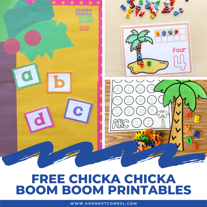 Chicka Chicka Boom Boom Printables