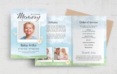 Child Baby Funeral Program Template