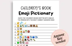 Childrens Book Emoji Pictionary