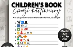 Childrens Book Emoji Pictionary Kids