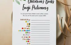 Childrens Books Emoji Pictionary Botanical