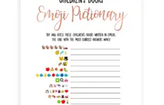 Childrens Books Emoji Pictionary Rose Gold