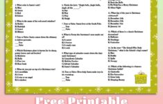 Childrens Christmas Quiz Printable