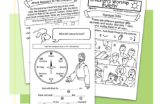 Childrens Worship Bulletins Samples