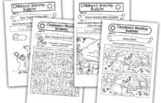 Childrens Worship Bulletins Samples