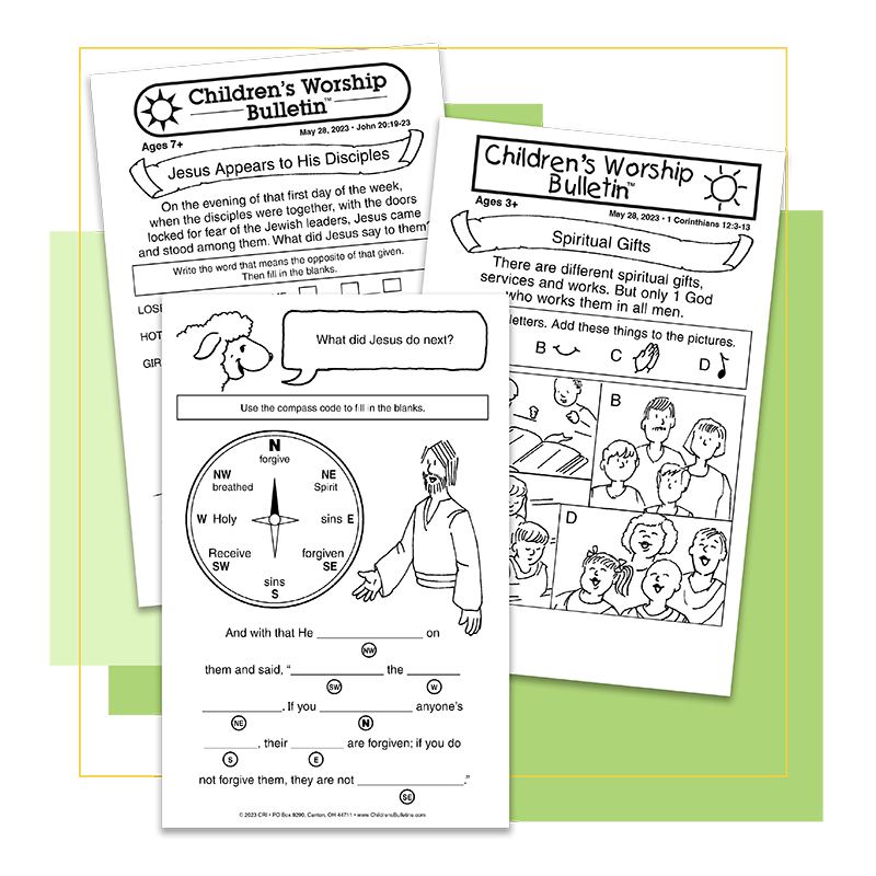 Childrens Worship Bulletins Samples