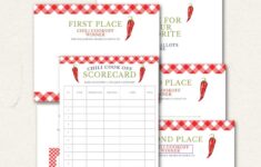 Chili Cook Off Ideas