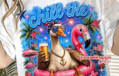 Chill The Fourth Out Goose Png Funny