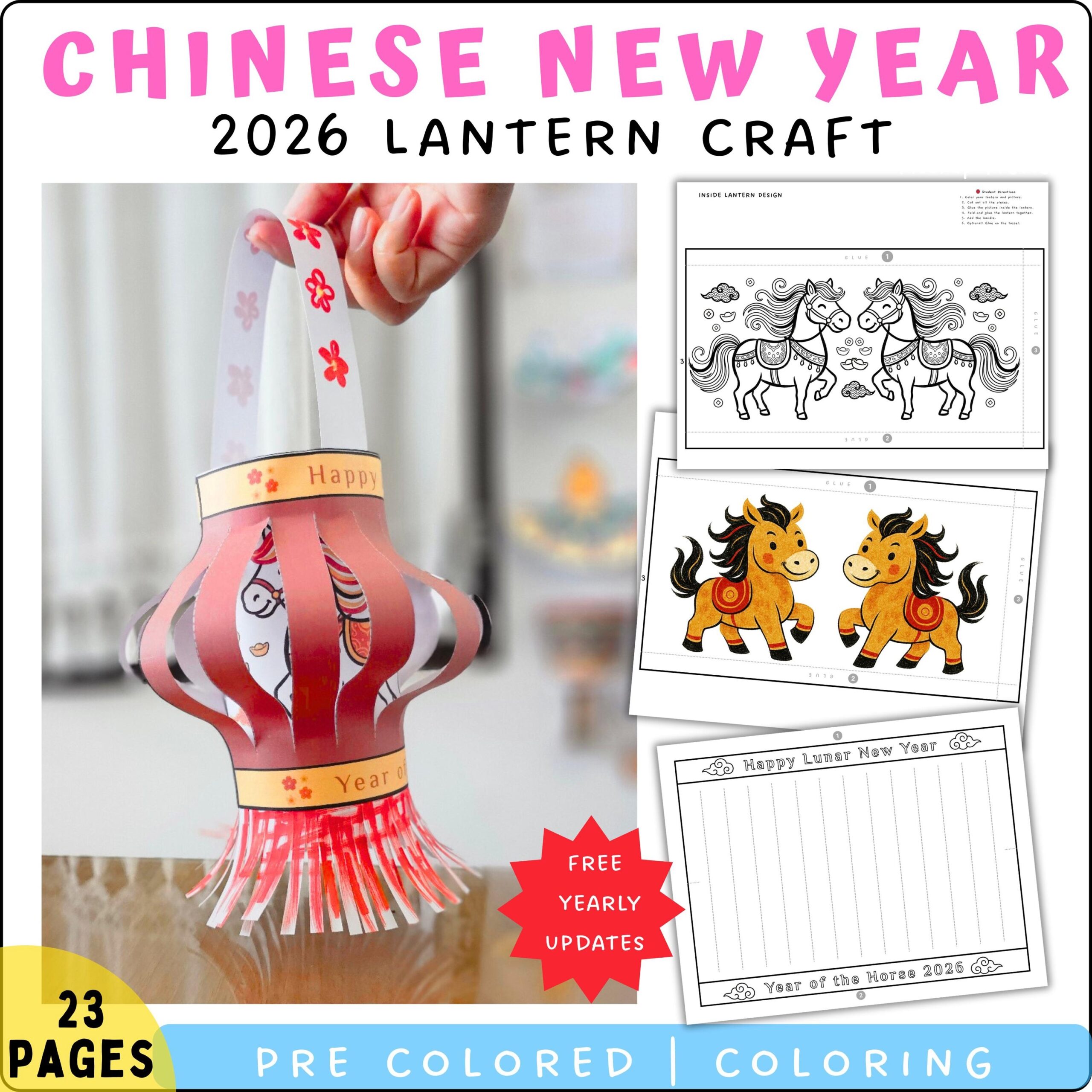 Chinese New Year 2026 Lantern Craft Year Chinese New Year 2026 Lantern Craft Year