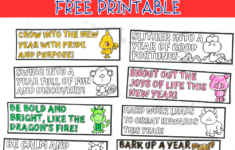 Chinese New Year Bookmark Printables