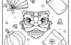 Chinese New Year Coloring Page