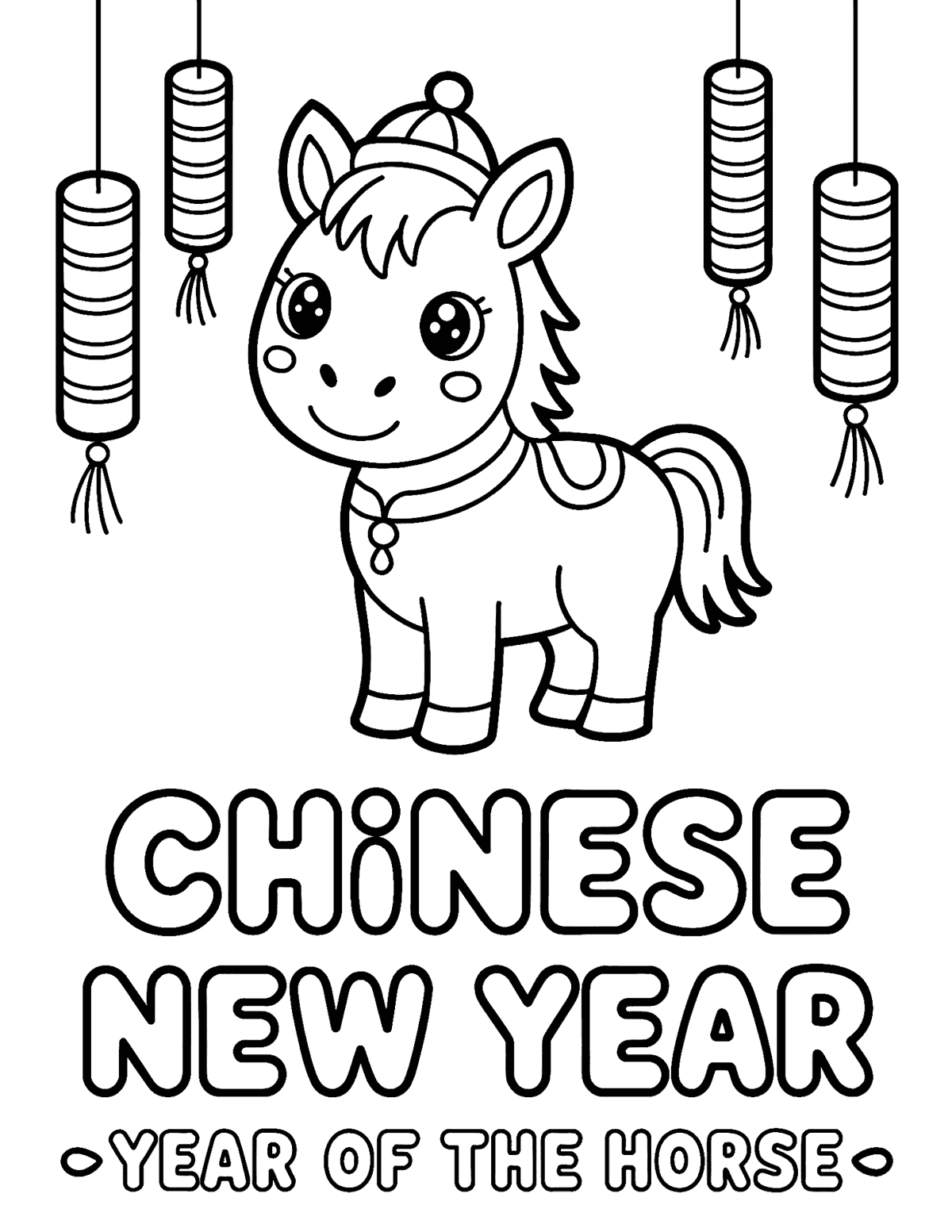 Chinese New Year Coloring Pages Chinese New Year Coloring Pages