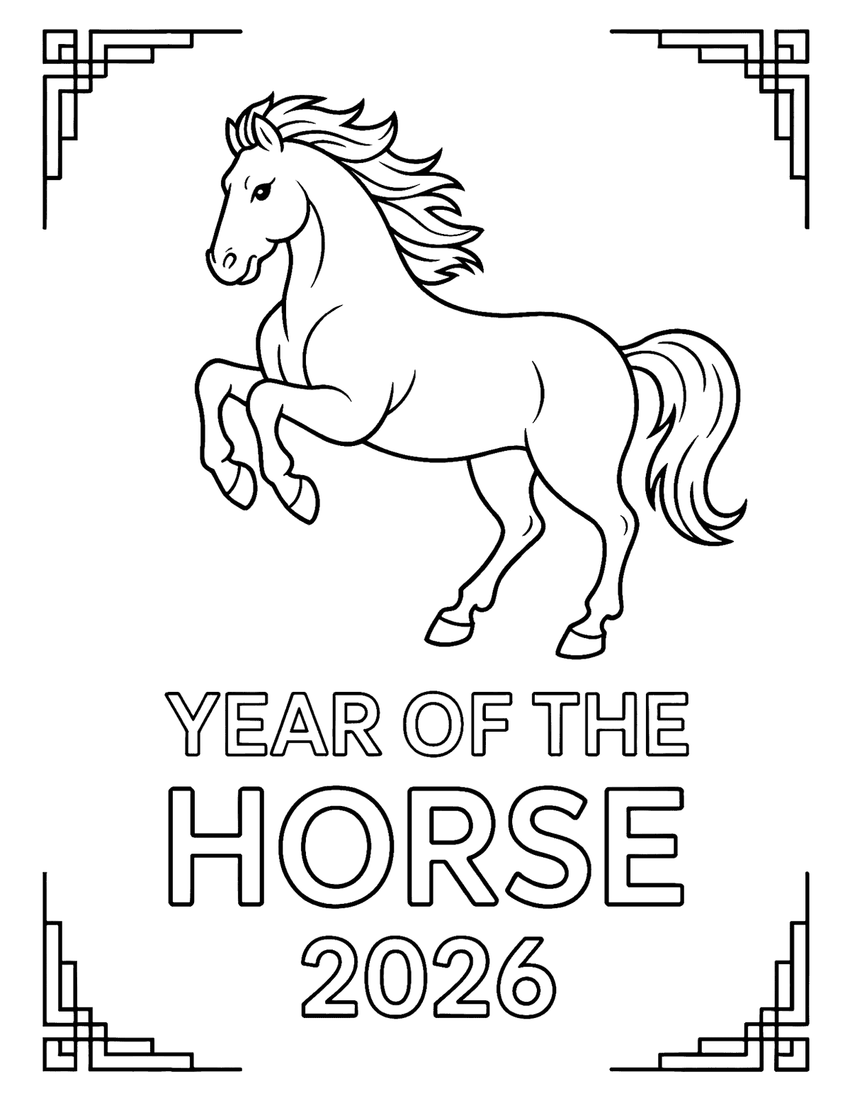 Chinese New Year Coloring Pages Chinese New Year Coloring Pages