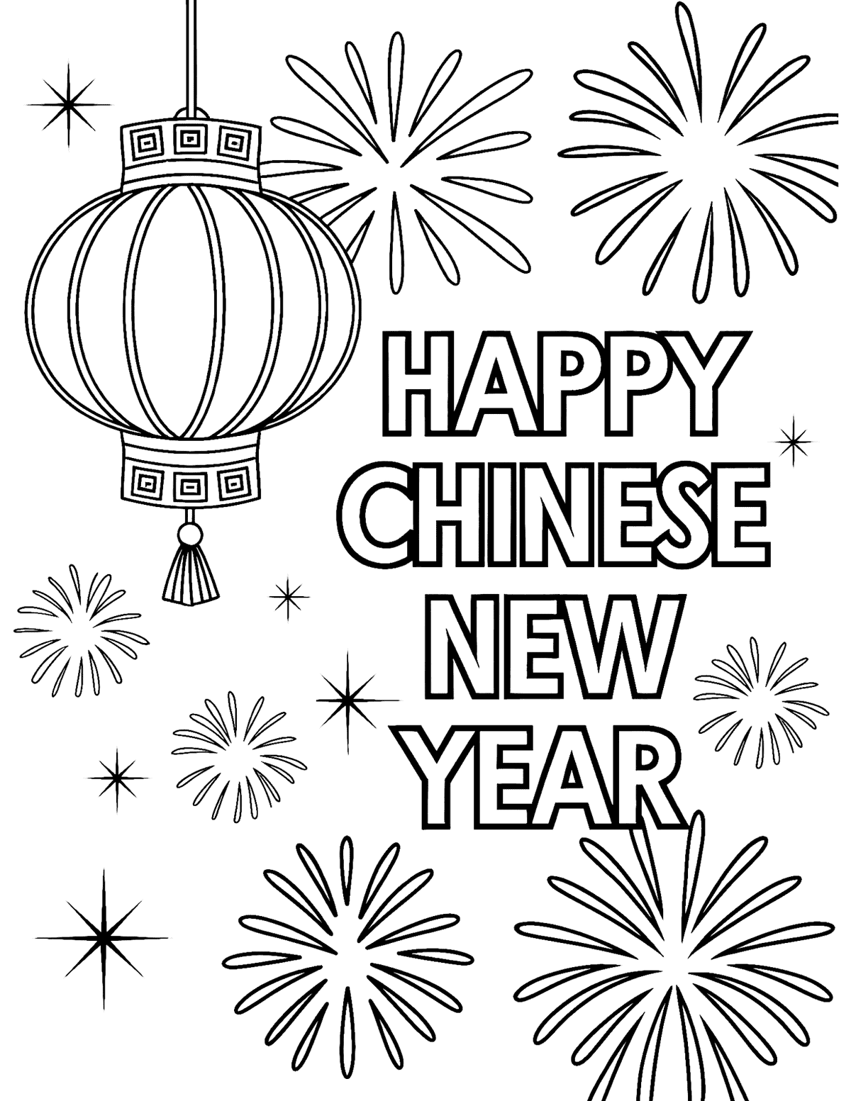 Chinese New Year Coloring Pages