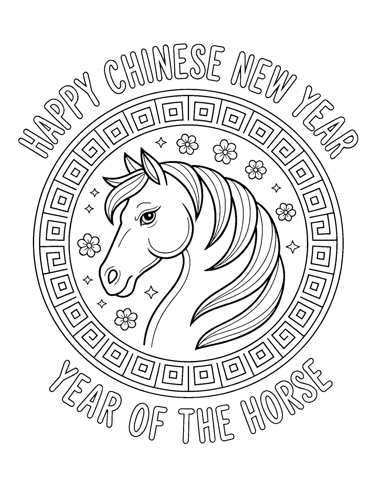 Chinese New Year Coloring Pages
