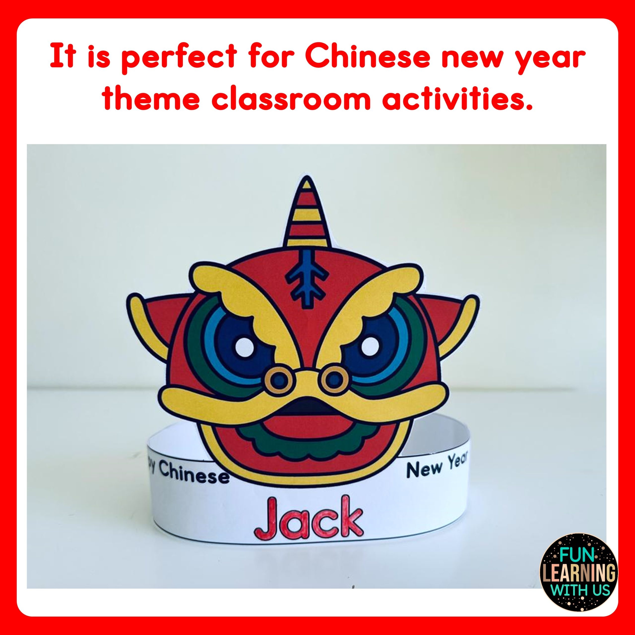 chinese new year crown printable