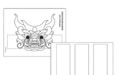 Chinese New Year Dragon Paper Hat For Kids