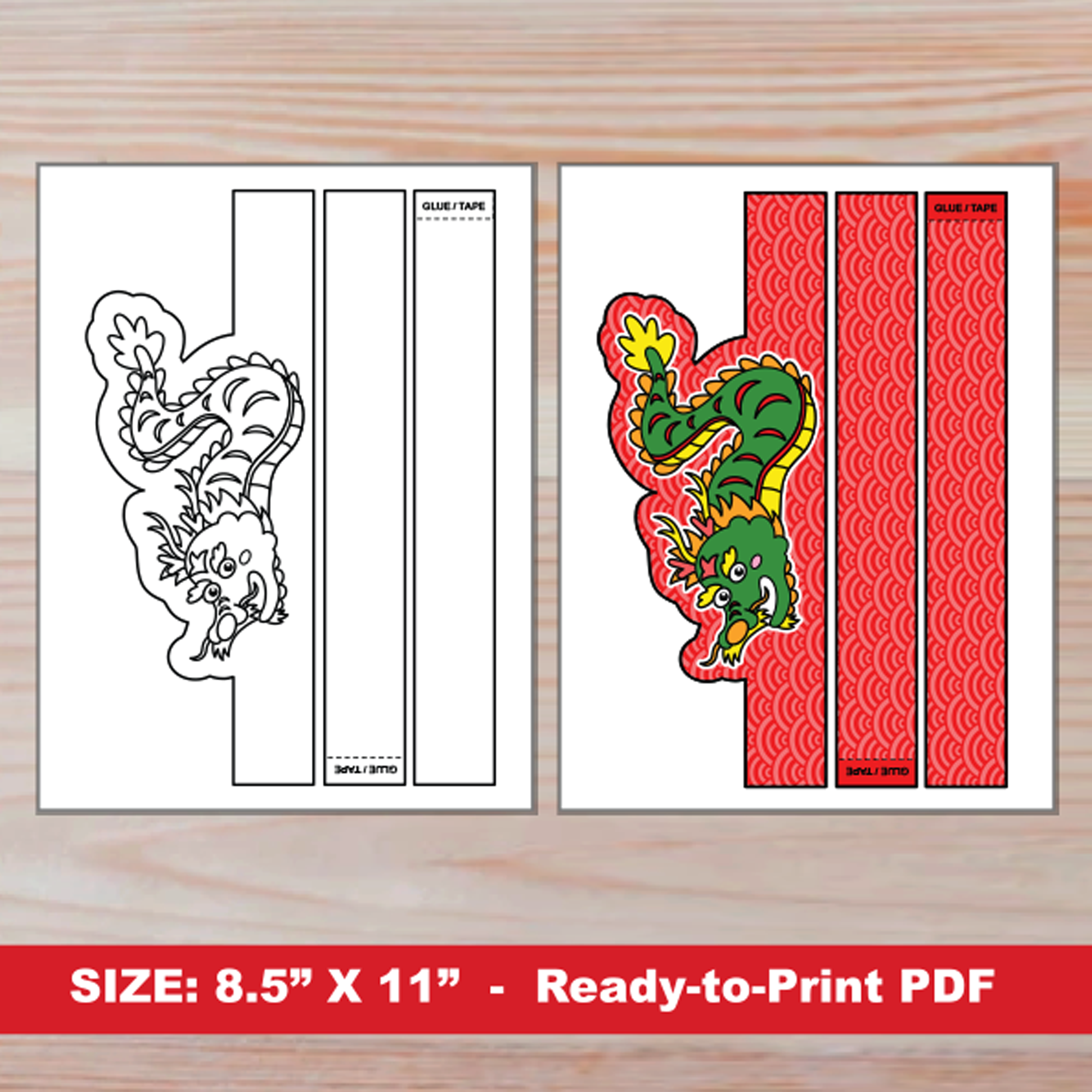 Chinese New Year Paper Crowns For Kids Printable Lunar New Year Paper Hat Headbands Craft Activity