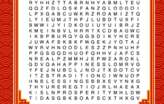 Chinese New Year Word Search