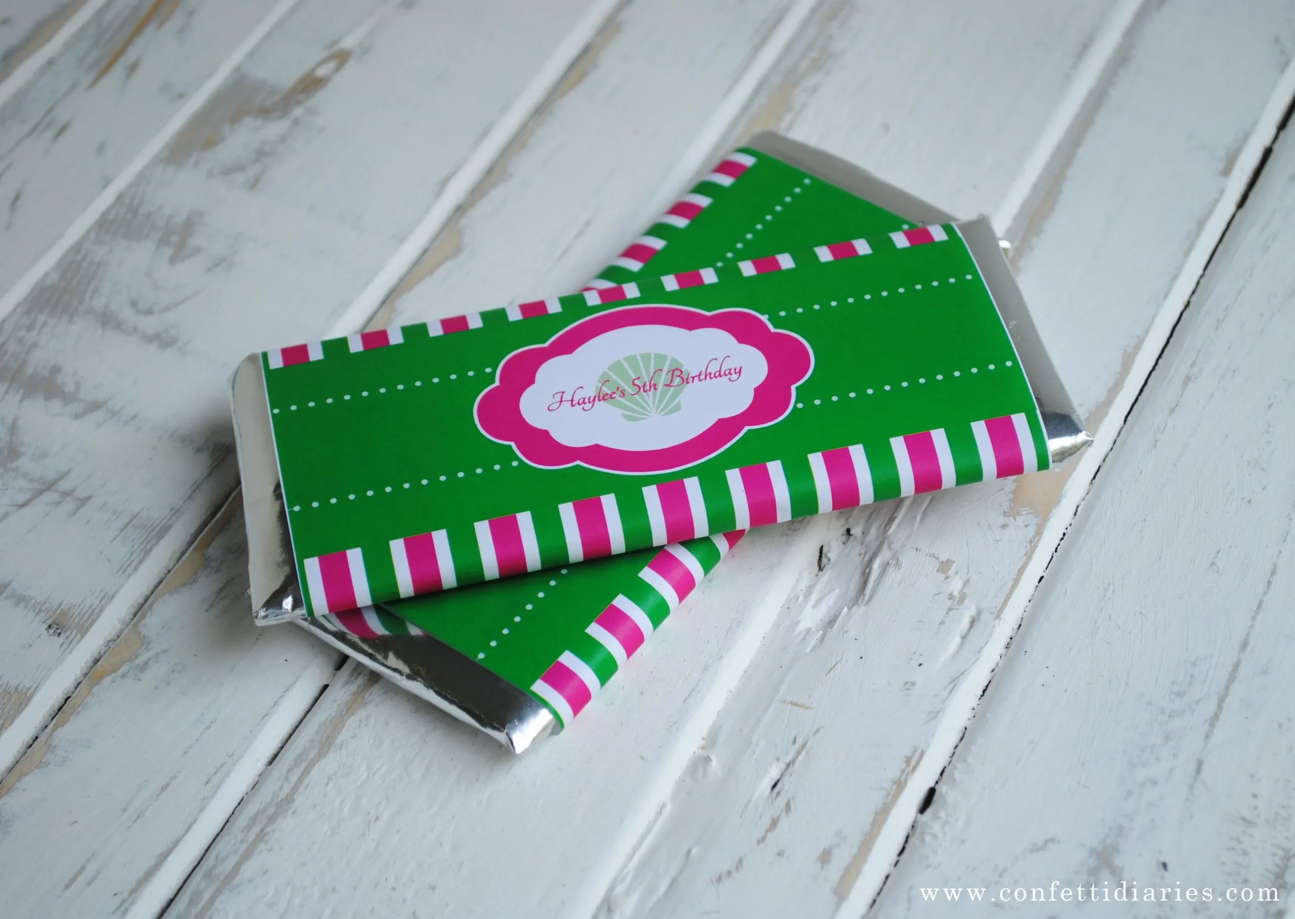 Chocolate Bar Wrapper Template