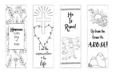 Christian Bookmarks Printable Color